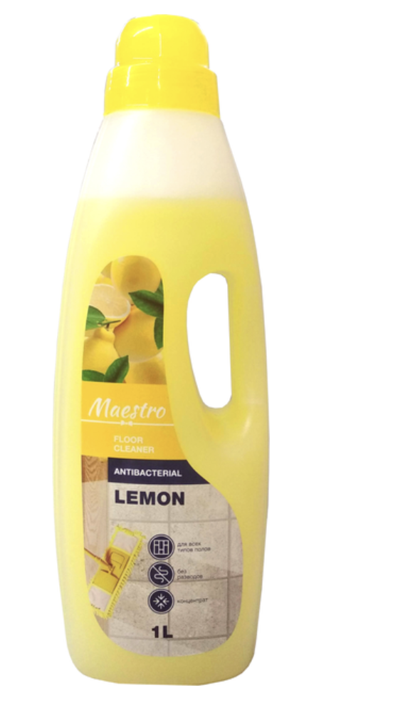 Засіб для миття підлоги Maestro Лимон (антибактеріальне) 1000мл